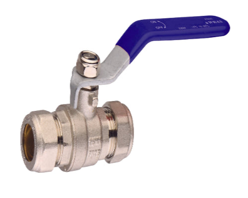 22mm Lever valve - **WRAS Approved*Red/Blue