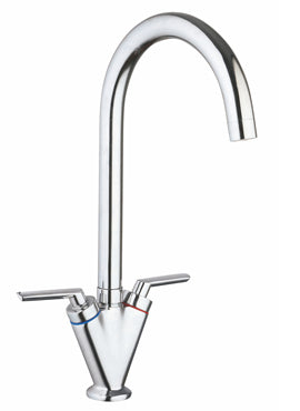 CRIEFF TWIN CRUCIFORM KITCHEN SINK MIXER