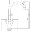 CRIEFF TWIN CRUCIFORM KITCHEN SINK MIXER