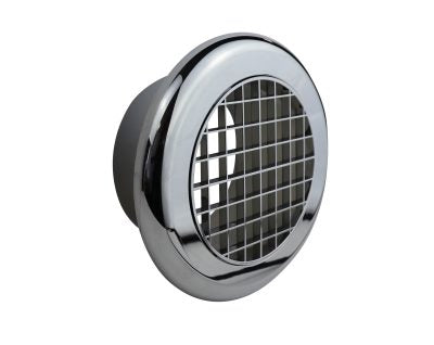 Airvent 404147 Round Ceiling Diffuser Vent Grille - Polished Chrome Finish