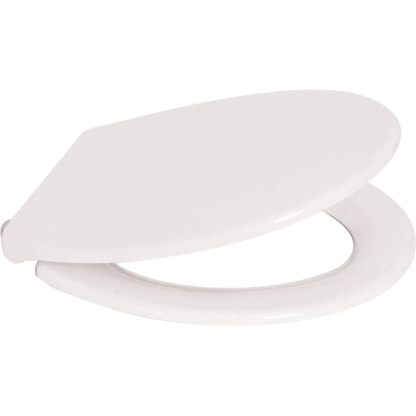 Highlife Linn Top Fix Soft Close Toilet Seat & Cover – Durable Polypropylene Replacement Loo Seat with Adjustable Hinges (376mm x 441–457mm) – White, Model 23607
