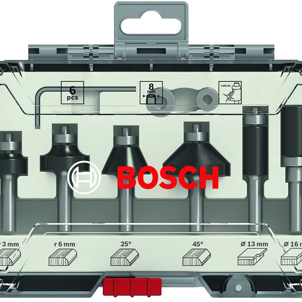 Bosch 6 Piece 1/4