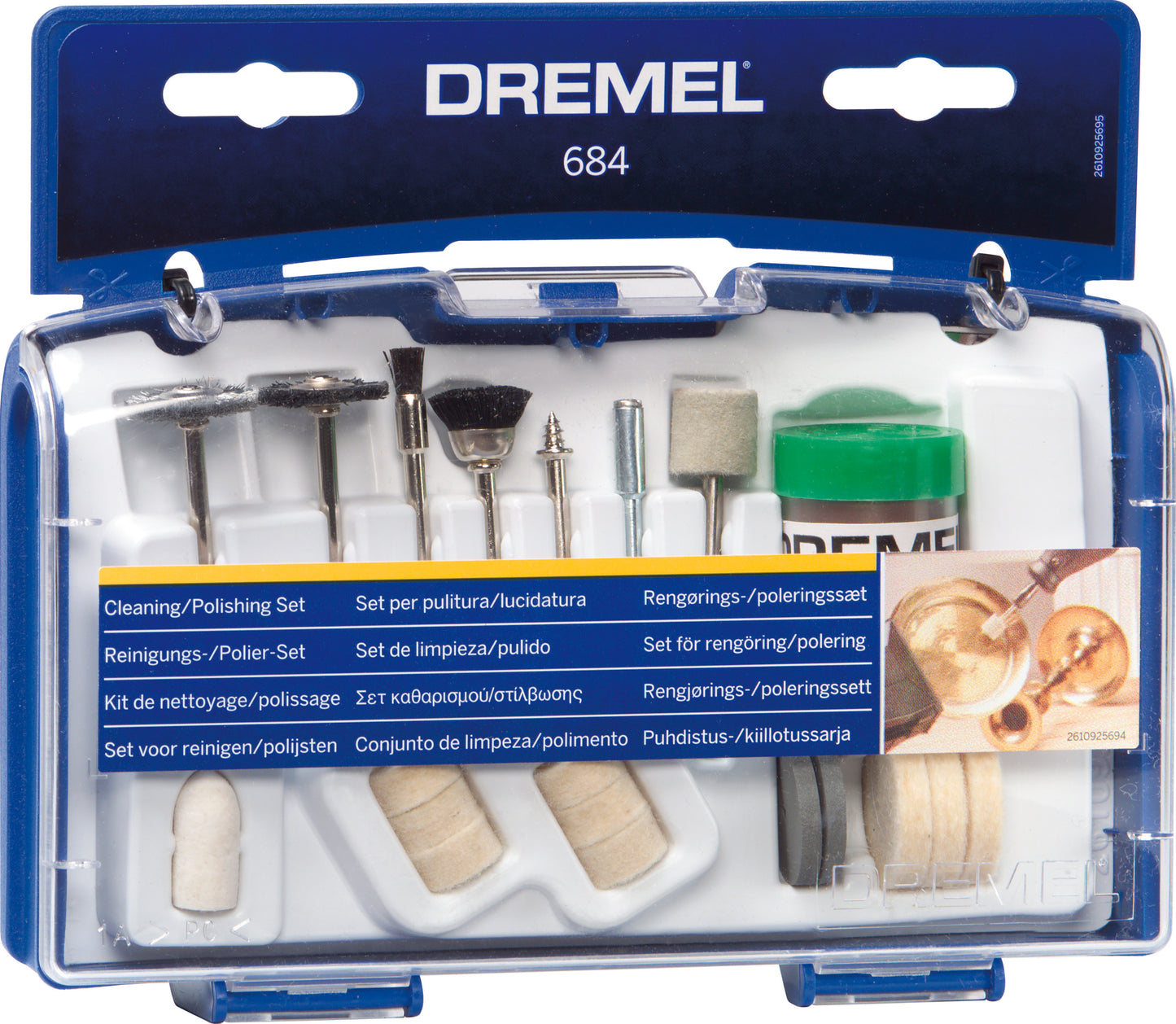 DREMEL 2.615.068.4JA (20pc) Cleaning & polishing set