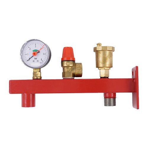 Expansion Vessel Mounting Kit +Gauge - 3 bar Relief Valve