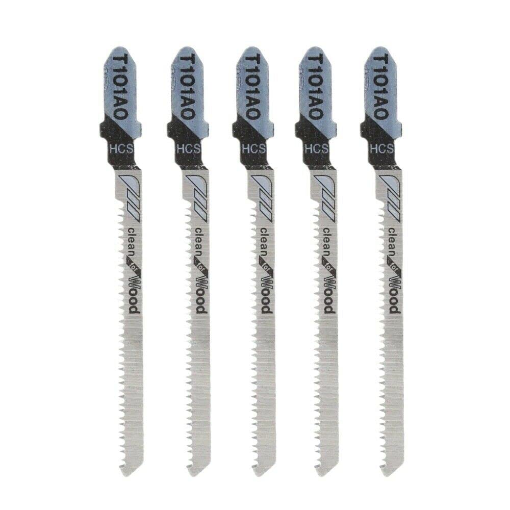 5 Pcs(1 set)T101AO Clean Cut Wood Scroll Cutting Jigsaw Blades For Bosch Dewalt