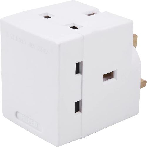 Adaptor 13AMP 3 Way Fused