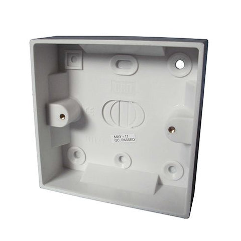 25mm Plastic pattress box - single