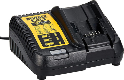 DEWALT DCB115 DEWDCB115 DCB115-GB XR Multi Voltage Li-Ion Battery Charger 10.8V, 14.4V & 18V, 230 V, Black/Yellow, One size