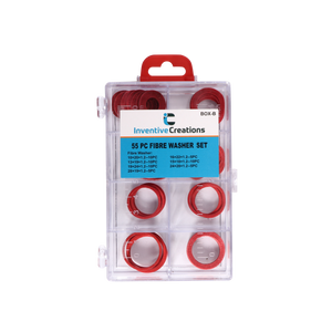 55pc Fibre Washer Set -Sturdy Case-