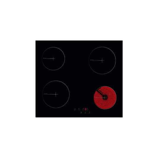 Newworld NWC60B 60cm 4 Burner Ceramic Hob - Black