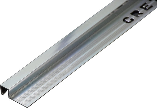 Standard Box Tile Trim 12mm Bright Silver