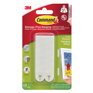 Picture Hanging Strips, Large (Pack 4)-Great for Rental Homes FREE UK P&P