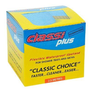 Classi Plus 2.5m Roll Flexible Waterproof Upstand Bath/Tray Seals CP02.5