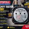 Electrical Socket Tester for UK Plug Sockets – Instant Polarity & Earth Leakage Detector with Visual Fault Alert – Essential Home Safety Tool for Wiring Inspections