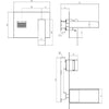 Wall Mounted Basin Mixer - Chrome