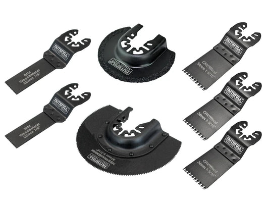 Multi-Function Tool Blade Set, 7 Piece- Faithfull