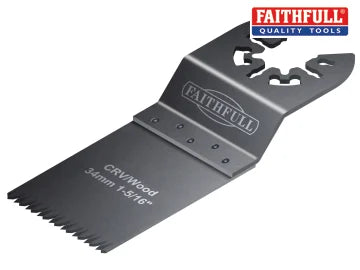 Multi-Function Tool CrV Flush Cut Wood Blade Ground Side Set 34mm