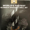 Drill Bit Ultimate Masonry Drill Bit- World Fastest- Grooved Carbide Tip 6mm x 150mm