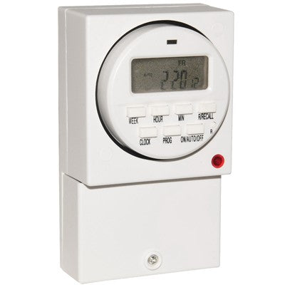 Immersion Heater Timer (8Amp) 7Day -Electronc