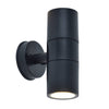 LUTEC Coastal GU10 LED Up & Down Wall Light Black - IP44