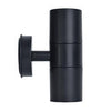 LUTEC Coastal GU10 LED Up & Down Wall Light Black - IP44