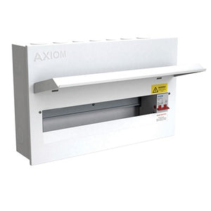 CED Axiom MCU18S Metal 16 Ways C/U Fitted with Isolator 2P 100A