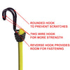 Twin Wire Bungee Cord 100cm Yellow 2 Piece