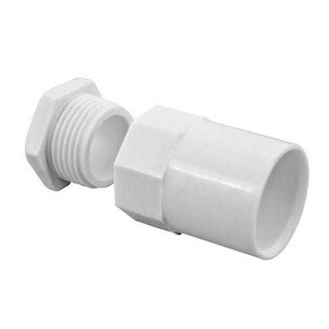 25mm Female Adaptor with Lockring White (Sold in 5's)