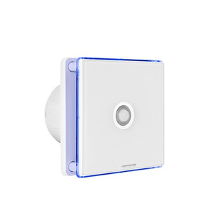 4 inch Decorative Extractor Fan with Clear Glass, Timer and Motion Sensor