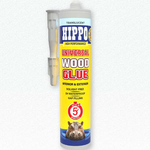 Universal Wood Glue 310ml Cartridge- Hippo/Tembe- Solvent FREE-Translucent