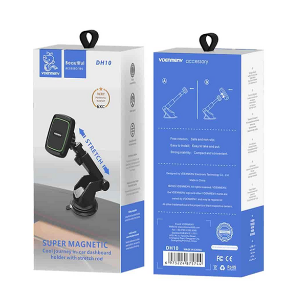 Super Magnetic Car Dashboard Holder with Stretch Rod