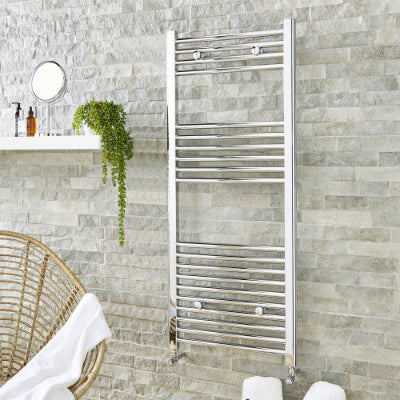 Straight Towel Rail 500mm x 1200mm Chrome