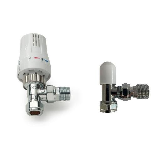 TRV Thermostatic Radiator Valve + Lockshield 1/2