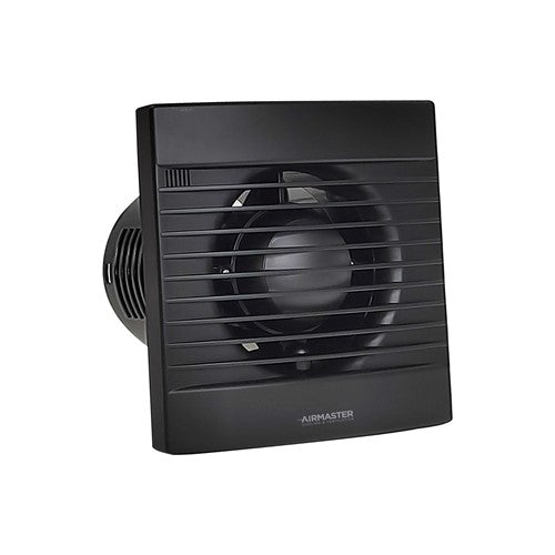 4" Matt Black Extractor Fan With Timer 3yr Warranty Modern Sleek