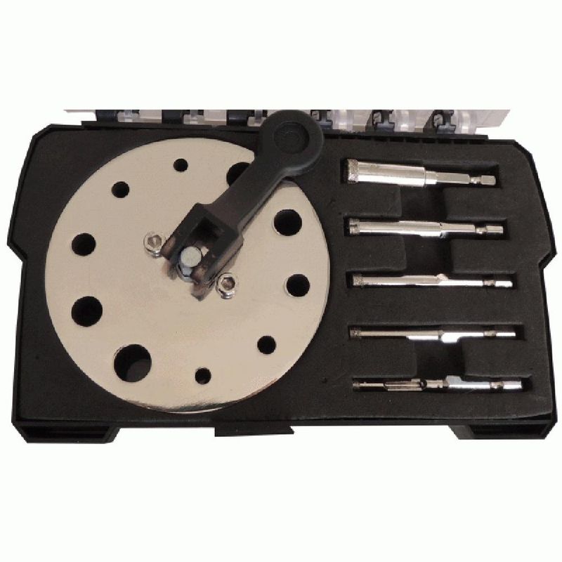 Diamond Tipped Hole Saw Kit 6 Pcs- Granite- Porcelain