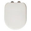 D-Shape Soft Close Toilet Seat - White