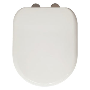 D-Shape Soft Close Toilet Seat - White