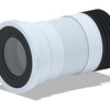Flexible WC Pan Connector- SHORT  - 280-550mm