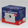 Sanitary Macerator Pump 3-in-1  | 700W, Multi-Connection Wastewater System for Toilet, Shower & Sink