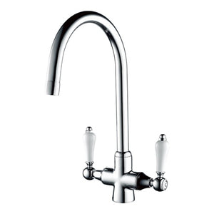 Traditional Kitchen Sink Mixer Tap - Chrome-