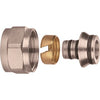 16mm x 2mm to 15mm Copper Compression Adapter | UFH Eurocone Pipe Repair Coupler