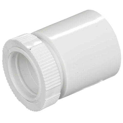 25mm Male Adaptor with Lockring White (Sold in 5's)