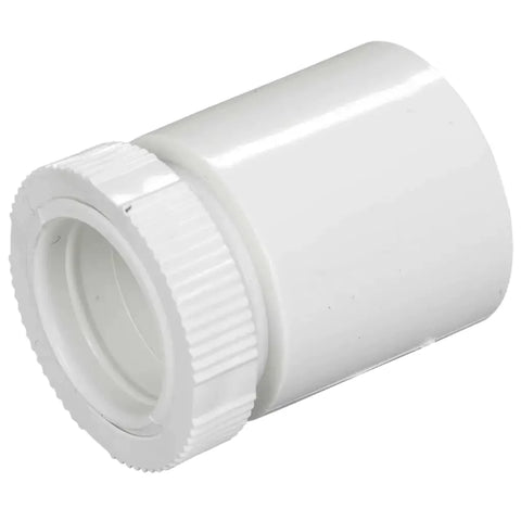 20mm Male Adaptor with Lockring White (Sold in 5's)
