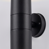Elegant Black Up & Down Outdoor Wall Light – Coastal Grade IP44 Rated Garden Lamp with Twin GU10 Bulbs – Corrosion-Proof Exterior Lighting for Driveways, Porches
