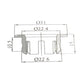 Basin Overflow Cover Inserts Black OF6-BLK ( Black)