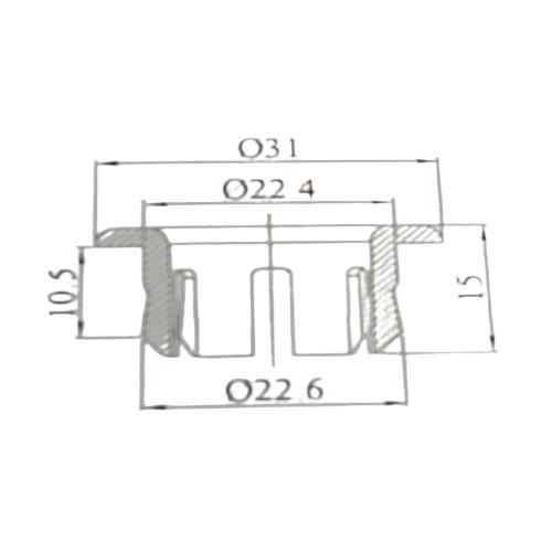 Basin Overflow Cover Inserts Black OF6-BLK ( Black)