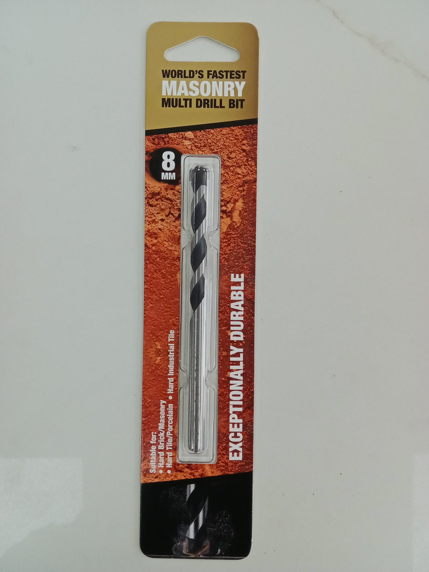 Drill Bit Ultimate Masonry Drill Bit- World Fastest- Grooved Carbide Tip 8mm x 120mm