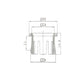 Basin Overflow Cover Inserts Black OF5-AB ( Antique Brass)