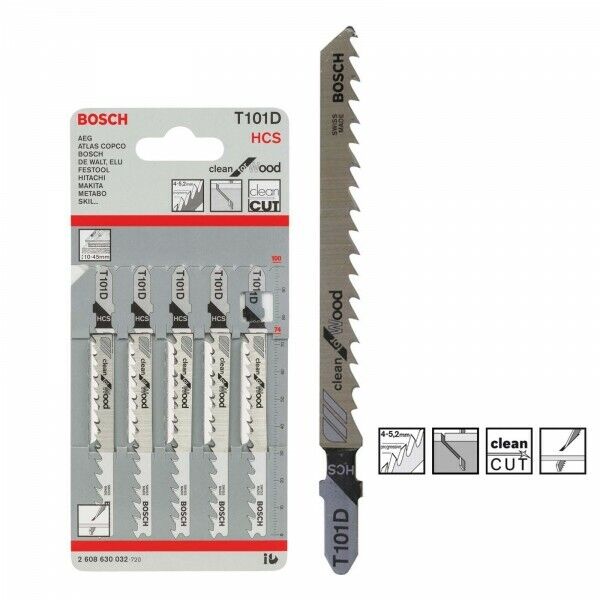 BOSCH T101D Wood Hard Wood Fast Clean HCS BOSCH 5pk