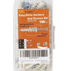TK Excellent Easy Drive Anchors and Screws kit DS7007-004, 100pcs